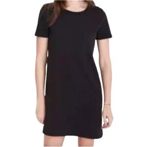 Women's XS Madewell Short Sleeve Black Tee Dress